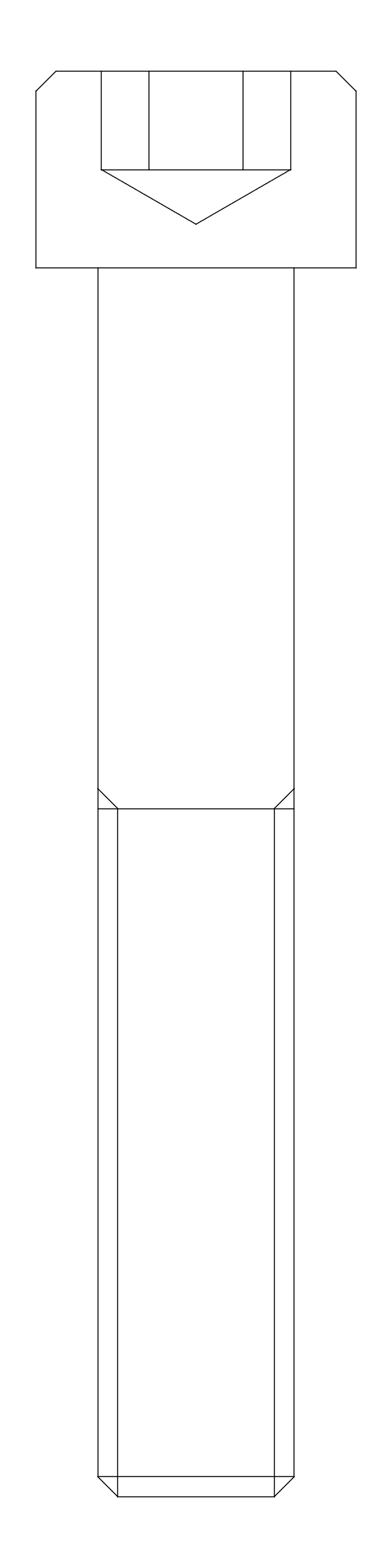 [7108L420] Гвинт М8х50 мм Aluprof