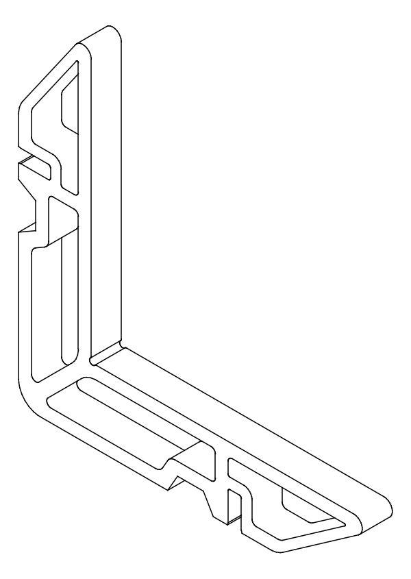 [8A008240] Кутник 16,9х7 мм Aluprof