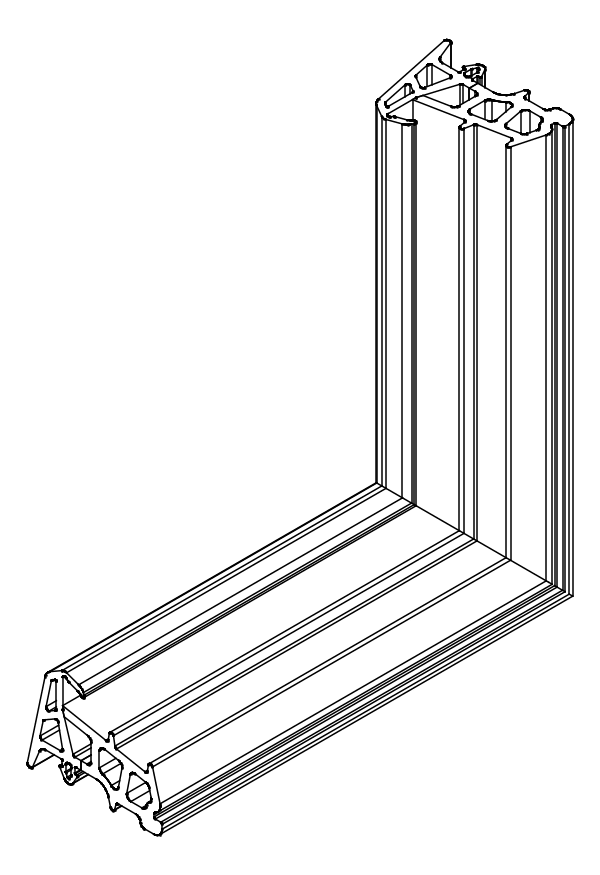 [8A001010] Кутник ущільнювача 8G00002X Aluprof
