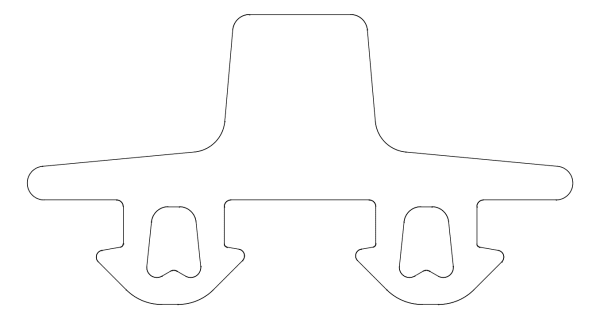 [8G000290] Ущільнювач порогу Aluprof