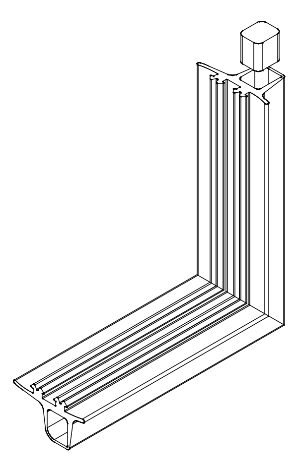 [8A000950] Кут ущільнювача Aluprof