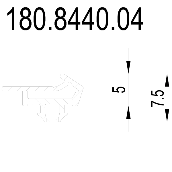 [180.8440] Звукоізоляційний ущільнювач Reynaers