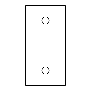 [8A010860] Монтажна планка 40х70х0,5 мм Aluprof