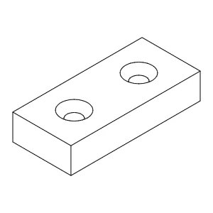 [8A011530] Елемент протизламний 8x18x40 мм Aluprof