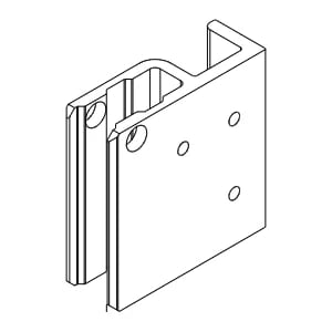 [8A012560] З'єднувач 120x40x120,5 мм, нижні Aluprof