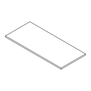[8A014630] Підкладка під скло 100x44x2 мм Aluprof