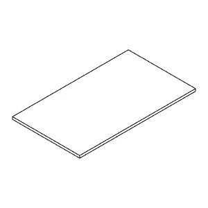 [8A017610] Підкладка під скло 100x58x2 мм Aluprof