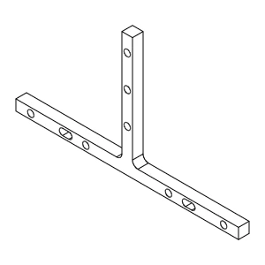 [8A024490] Сталевий хрестовий кронштейн 115x210 мм Aluprof
