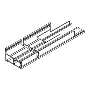 [8A02708] Планка зміни напрямку, ліва Aluprof