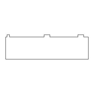 [8G002420] Баклка теплого монтажу 186х50 мм Aluprof