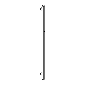 [8H015780] GU - Ручка-антаба Ekey 40x20, одностороння, L=1800 мм (INOX) Aluprof