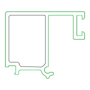 [K440248] Підскляна планка 31,5 мм Aluprof
