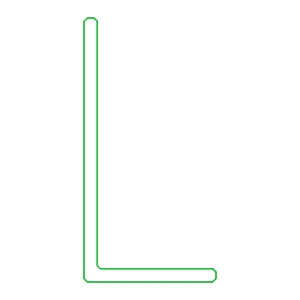 [K441701] Кутник 40x20x2 мм Aluprof