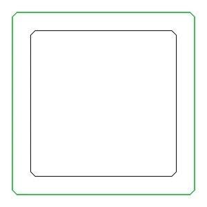 [K441710] Труба 20x20x2 мм Aluprof
