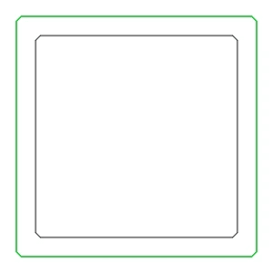 [K441711] Труба 25x25x2 мм Aluprof