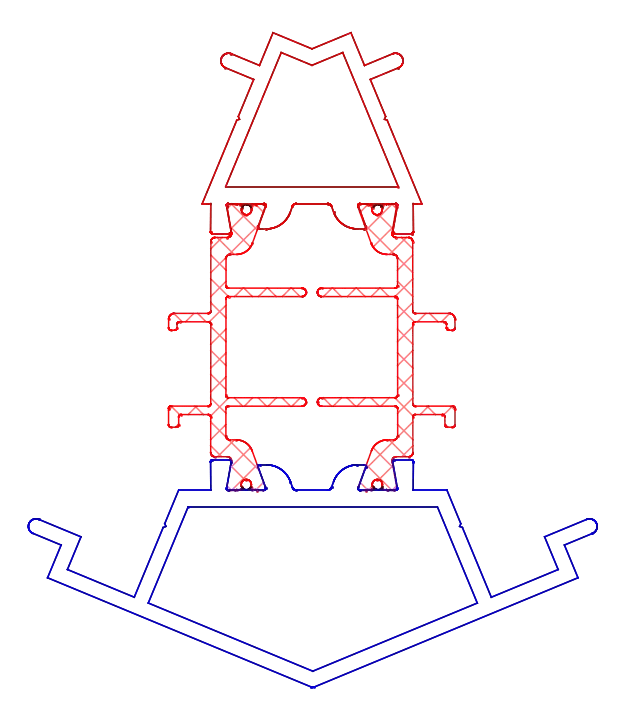 [K5181314R7016] Кутовий імпост 135° Aluprof