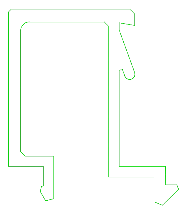 [K4178424R9005] Штапик 14,5 мм (STANDARD) Aluprof