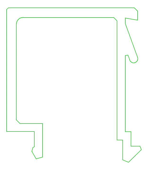 [K4178434R9005] Штапик 19 мм (STANDARD) Aluprof