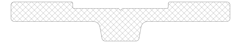[.009072] Планка 33x6 мм Aluprof