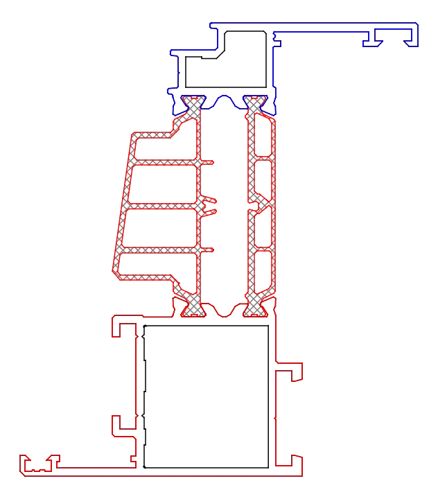 [K5187022R7016] Стулка віконна 53,5 мм (ST) Aluprof