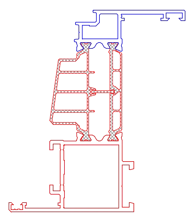 [K7187022R7016] Стулка віконна 53,5 мм (SI) Aluprof