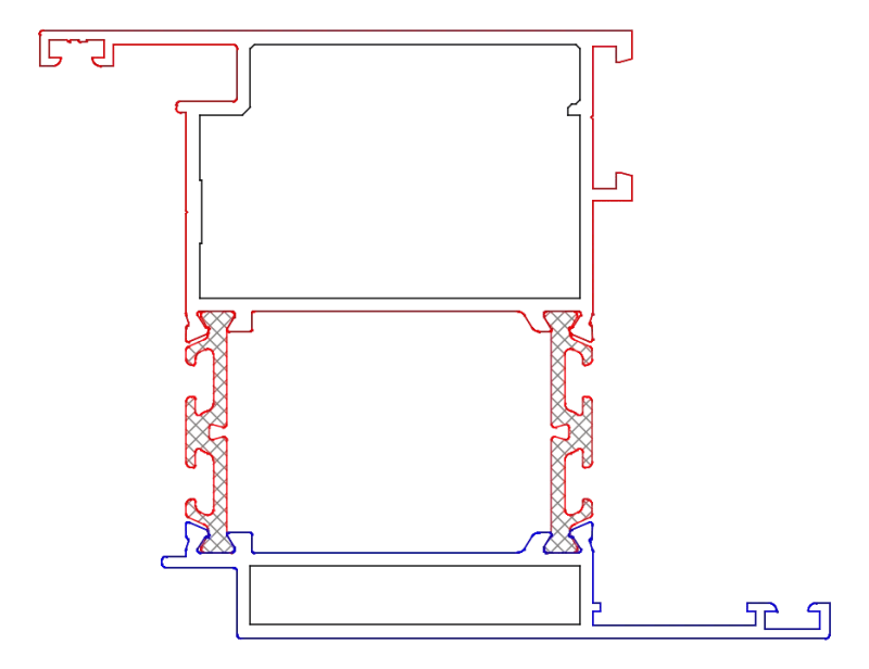 [K5187444R9005] Стулка дверна 75 мм (ST) Aluprof