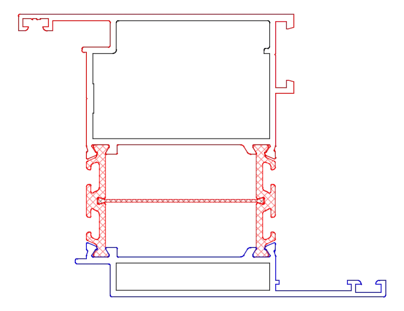 [K7187444R9001] Стулка дверна 75 мм (SI) Aluprof