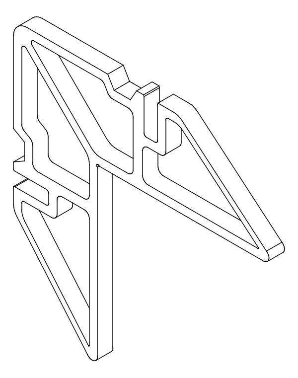 [80124292] Кутник 30,9x5,7 мм Aluprof