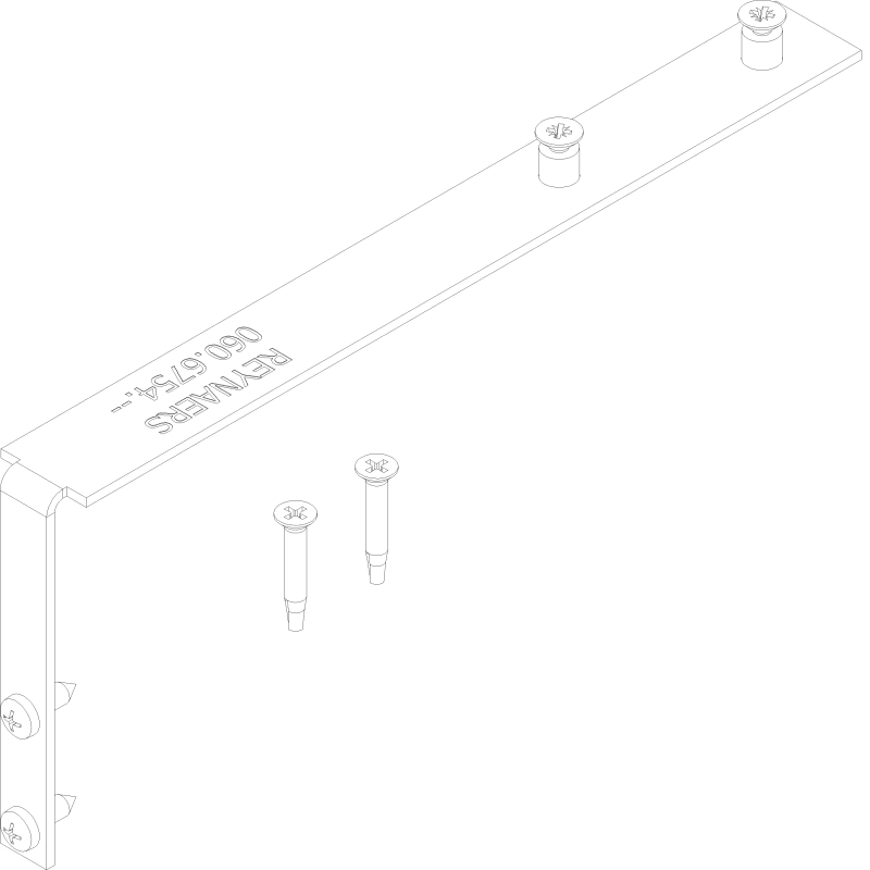 [060.6754.--] BRACKET SET - MAGNET Reynaers