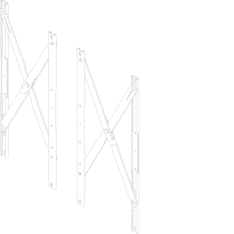 [060.8115.--] "PARALLEL OPENING FRICTION STAYS INLINE 470 мм 18.5""""" Reynaers
