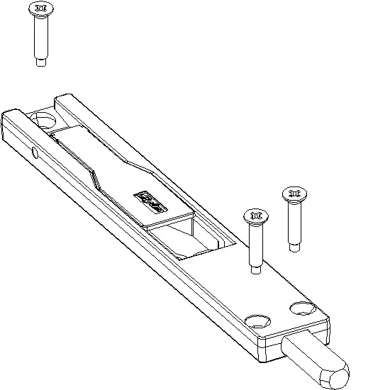 [061.7158.00] FLUSH BOLT Reynaers