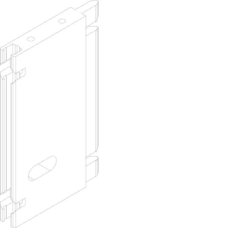 [073.7477.00] SUPPORTING PIECE VERTICAL 48.2 мм Reynaers