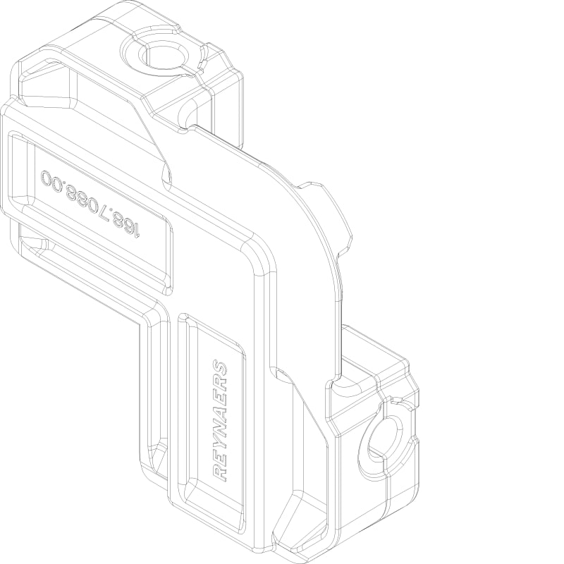 [168.7088.00] SCREW CORNER CLEAT WITH HOLE Reynaers
