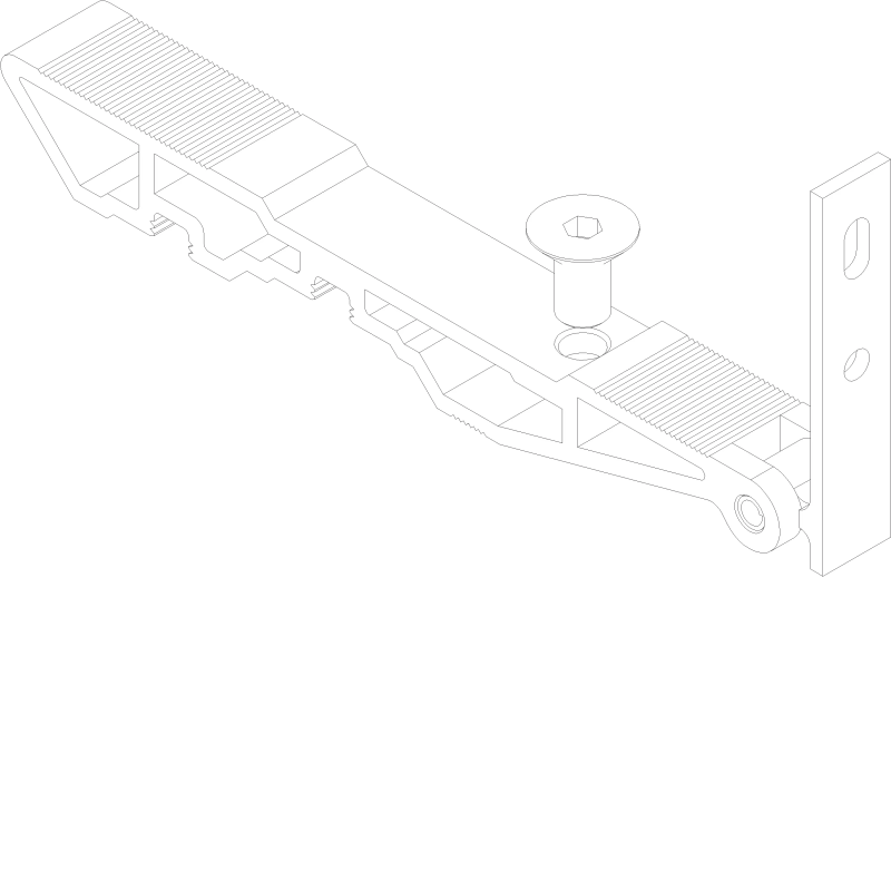 [168.8775.00] CORNER ADJUSTABLE 18.6x19 мм Reynaers