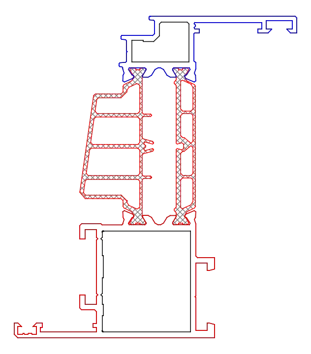 Зображення Стулка віконна 53,5 мм (ST) [K518702]