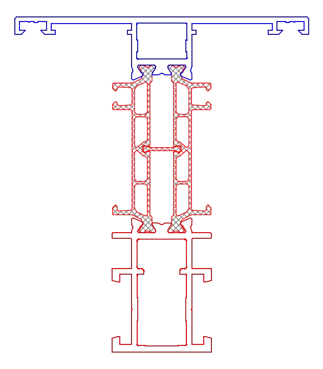 Зображення Імпост створки 75,5 мм (SI) [K718700]
