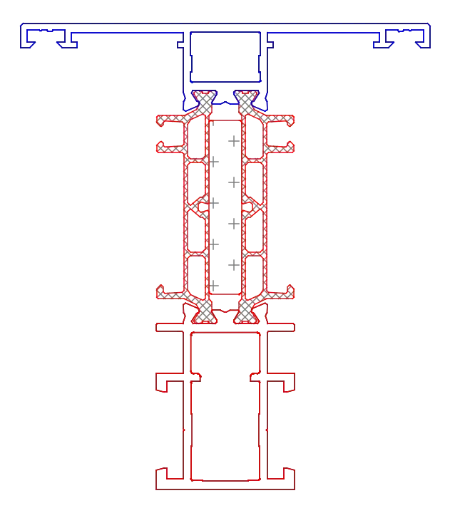 Зображення Імпост створки 75,5 мм (AERO) [K818700]