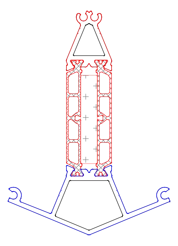 Зображення Імпост кутовий 135° (AERO) [K818605]
