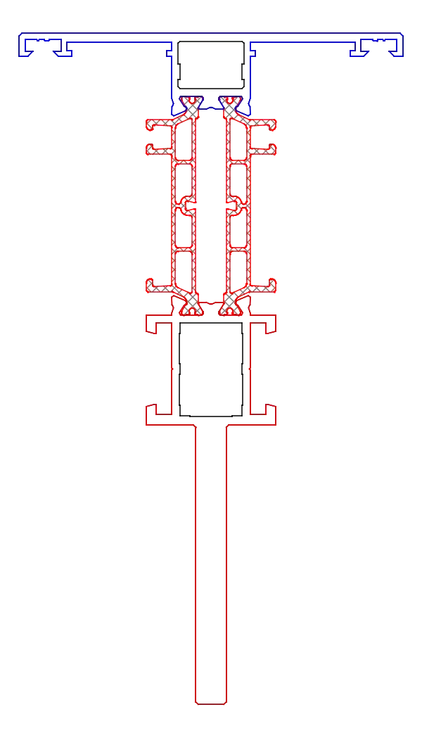 Зображення Імпост посилений зсередини 75,5/55 мм (ST) [K518691]