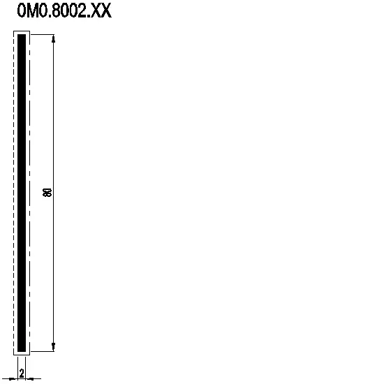 Зображення Полоса 80x2 мм [0M0.8002]