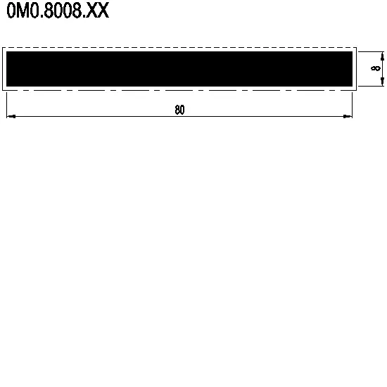 Зображення Полоса 80x8 мм [0M0.8008]