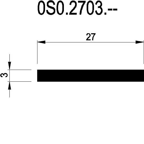 Зображення STEEL PROFILE 27x3 мм [0S0.2703]