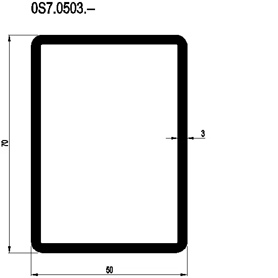 Зображення STEEL PROFILE 70x50x3 мм [0S7.0503]