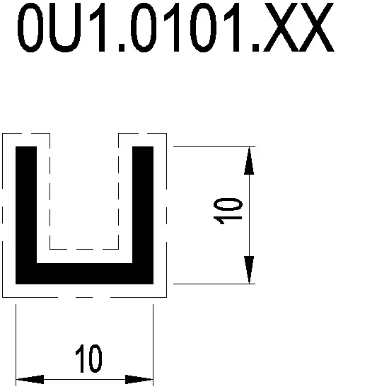 Зображення U-PROFILE 10x10x10x1.5 мм [0U1.0101]
