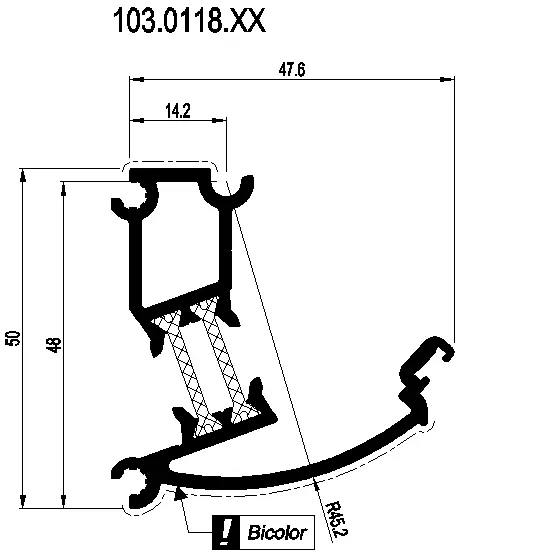 Зображення Змінний кутовий профіль [103.0118]