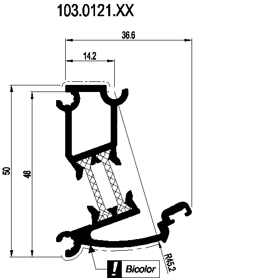 Зображення Змінний кутовий профіль [103.0121]