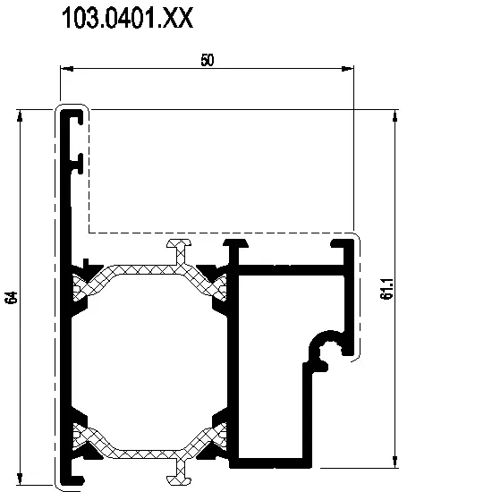 Зображення Дверний з'єднуючий профіль [103.0401]