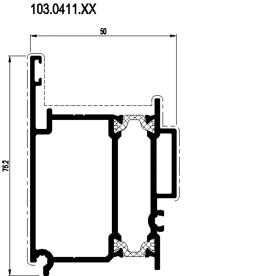 Зображення Дверний з'єднуючий профіль [103.0411]