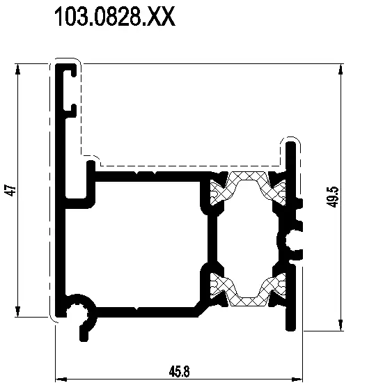 Зображення Дверний з'єднуючий профіль [103.0828]