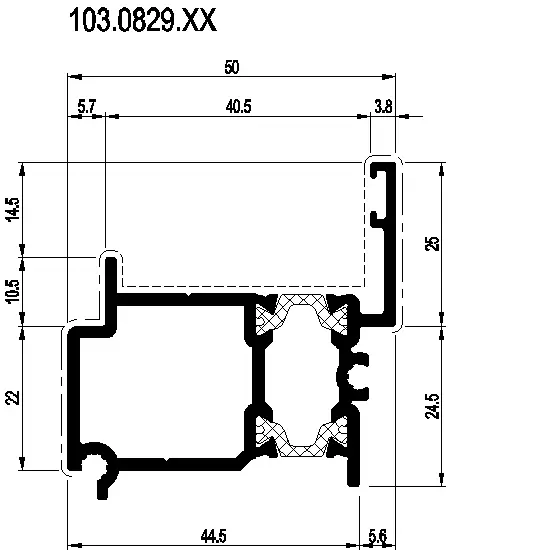 Зображення Дверний з'єднуючий профіль [103.0829]